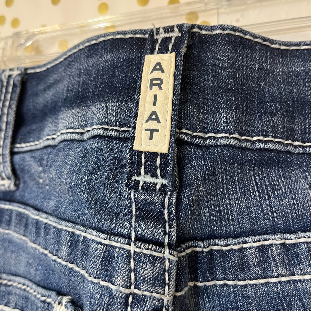 Ariat R.E.A.L. Mid Rise Arrow Fit Stretch Shayla Boot Cut Jean size 29R - Picture 6 of 11